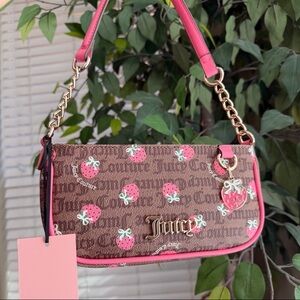 Juicy Couture Strawberry Print Shoulder Bag